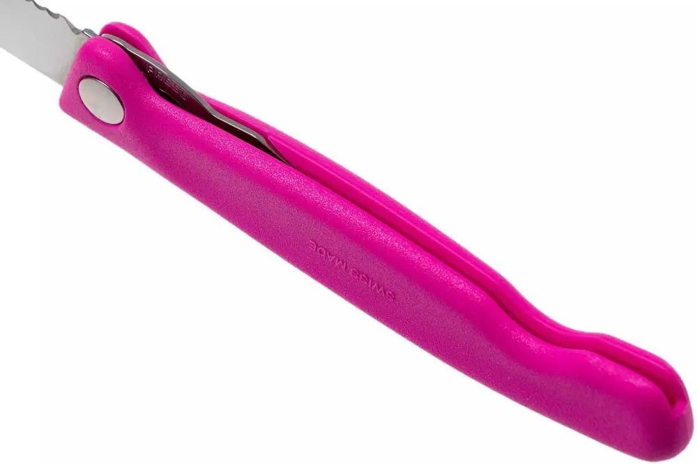 Victorinox 11cm Katlanır Domates Bıçağı Pembe 6.7836.F5B