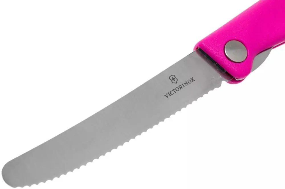 Victorinox 11cm Katlanır Domates Bıçağı Pembe 6.7836.F5B
