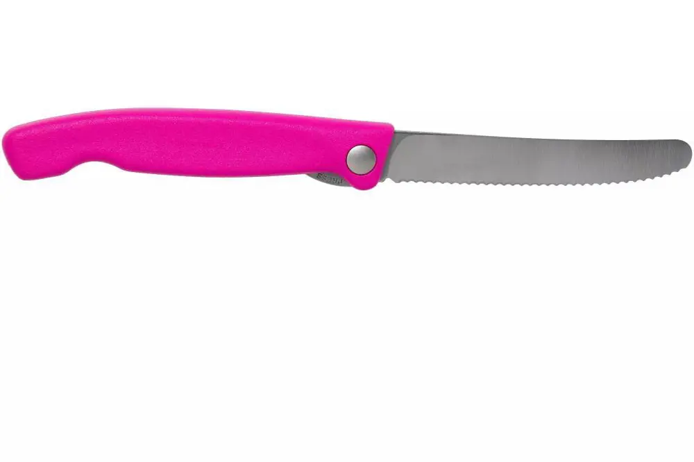 Victorinox 11cm Katlanır Domates Bıçağı Pembe 6.7836.F5B