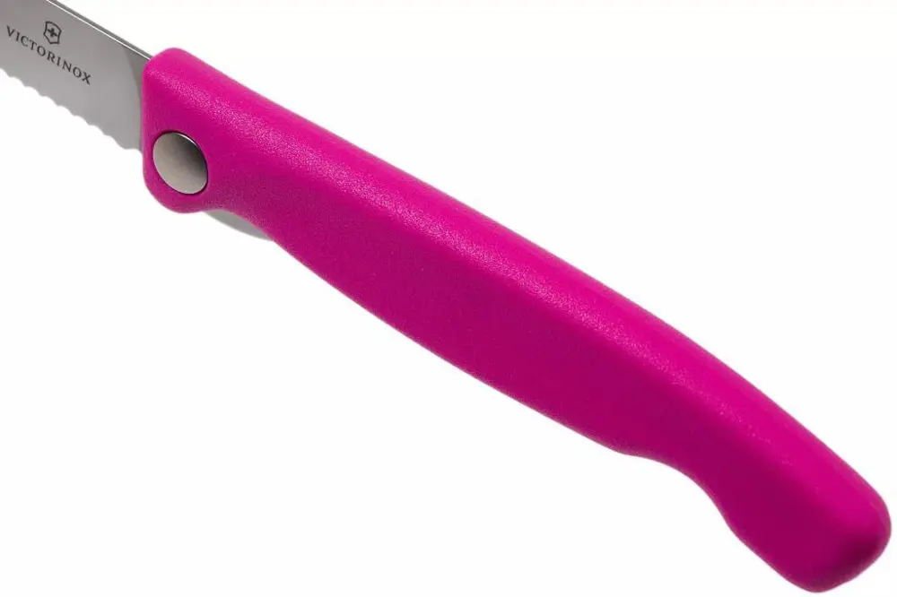 Victorinox 11cm Katlanır Domates Bıçağı Pembe 6.7836.F5B