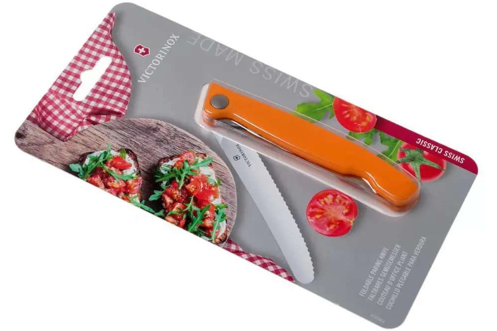 Victorinox 11cm Katlanır Domates Bıçağı Turuncu 6.7836.F9B