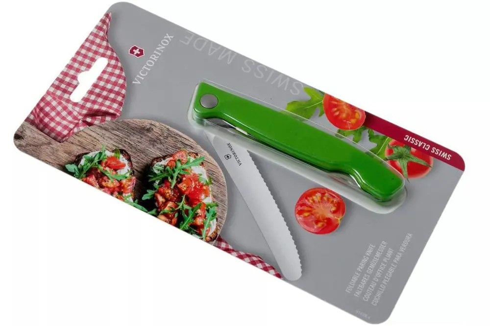 Victorinox 11cm Katlanır Domates Bıçağı Yeşil 6.7836.F4B