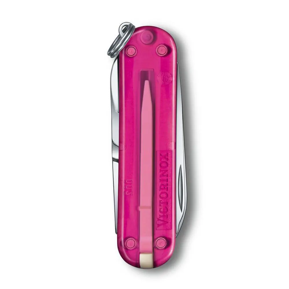 Victorinox Classic 0.6223.T5G Şeffaf Pembe İsviçre Çakısı 58mm Victorinox Classic 0.6223.T5G Şeffaf Pembe İsviçre Çakısı 58mm
