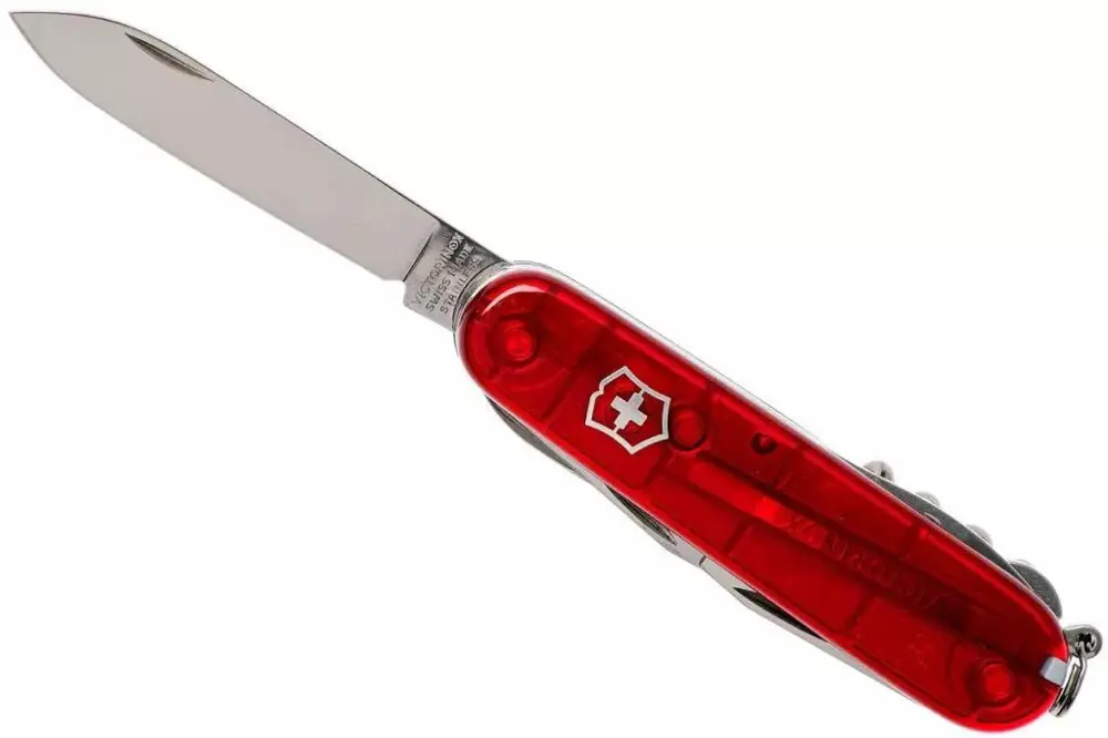 Victorinox Climber 1.3703.T Şeffaf Kırmızı İsviçre Çakısı 91mm 14