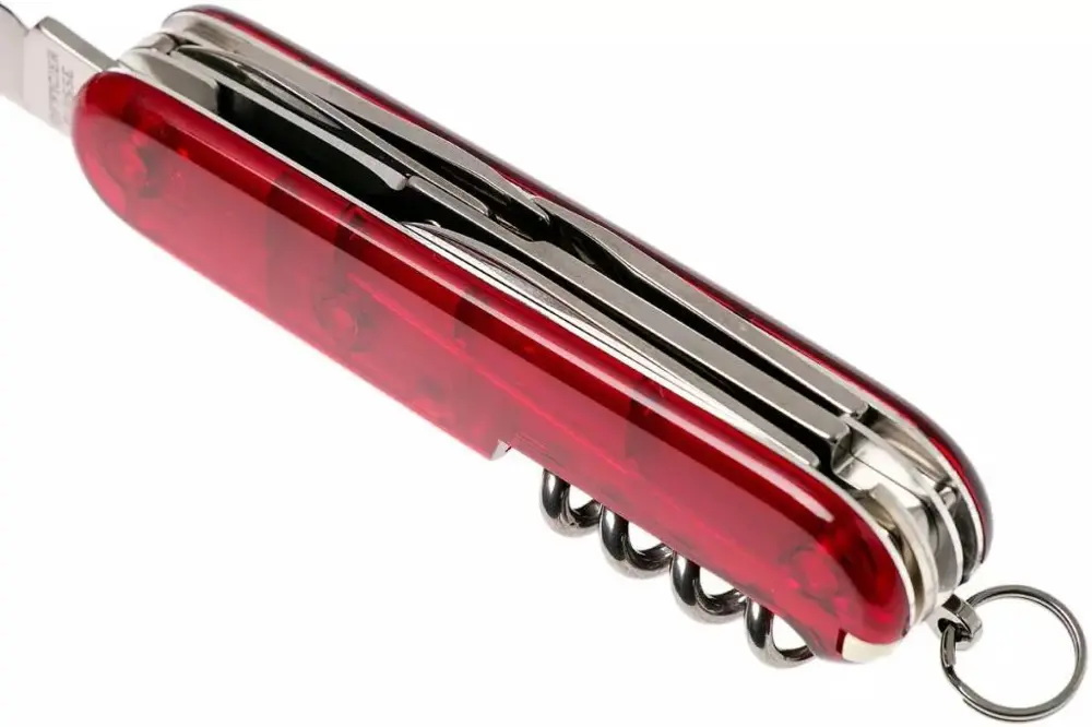Victorinox Climber 1.3703.T Şeffaf Kırmızı İsviçre Çakısı 91mm 14