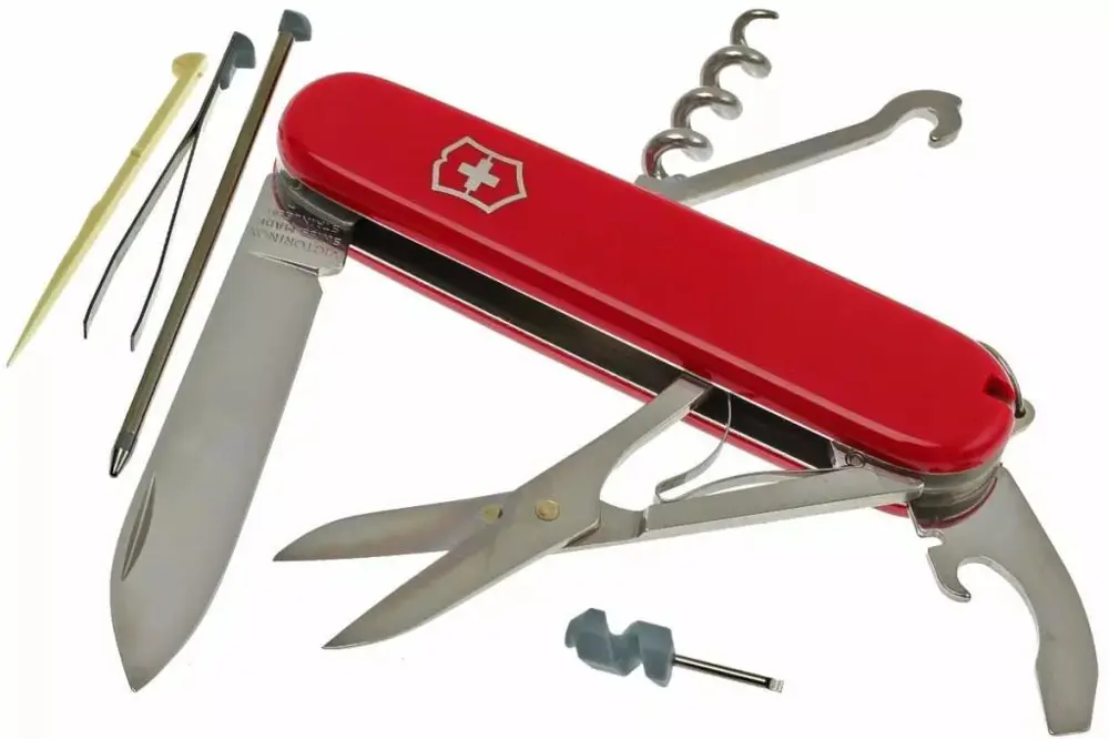 Victorinox Compact 1.3405 Kırmızı İsviçre Çakısı 91mm 15F