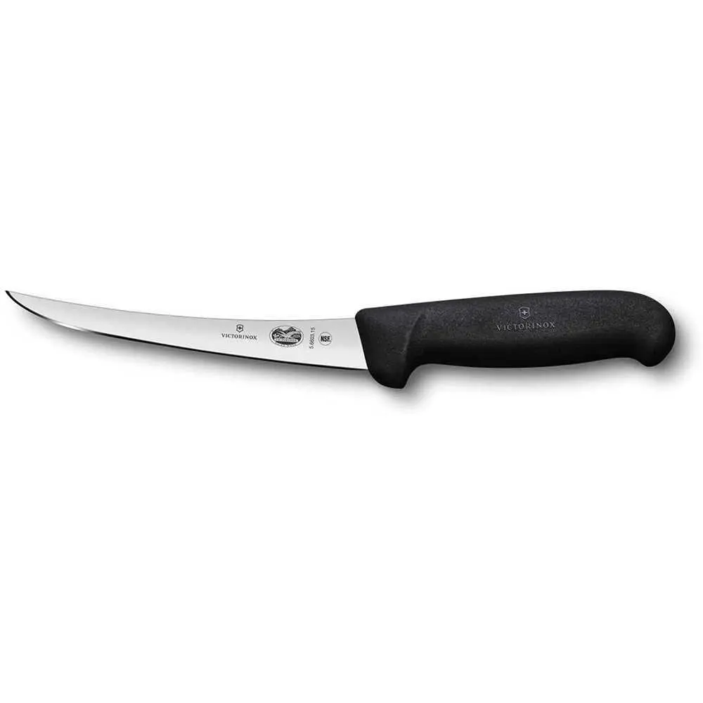 Victorinox Fibrox 12cm Kavisli Dar Ağız Sıyırma Bıçağı 5.660