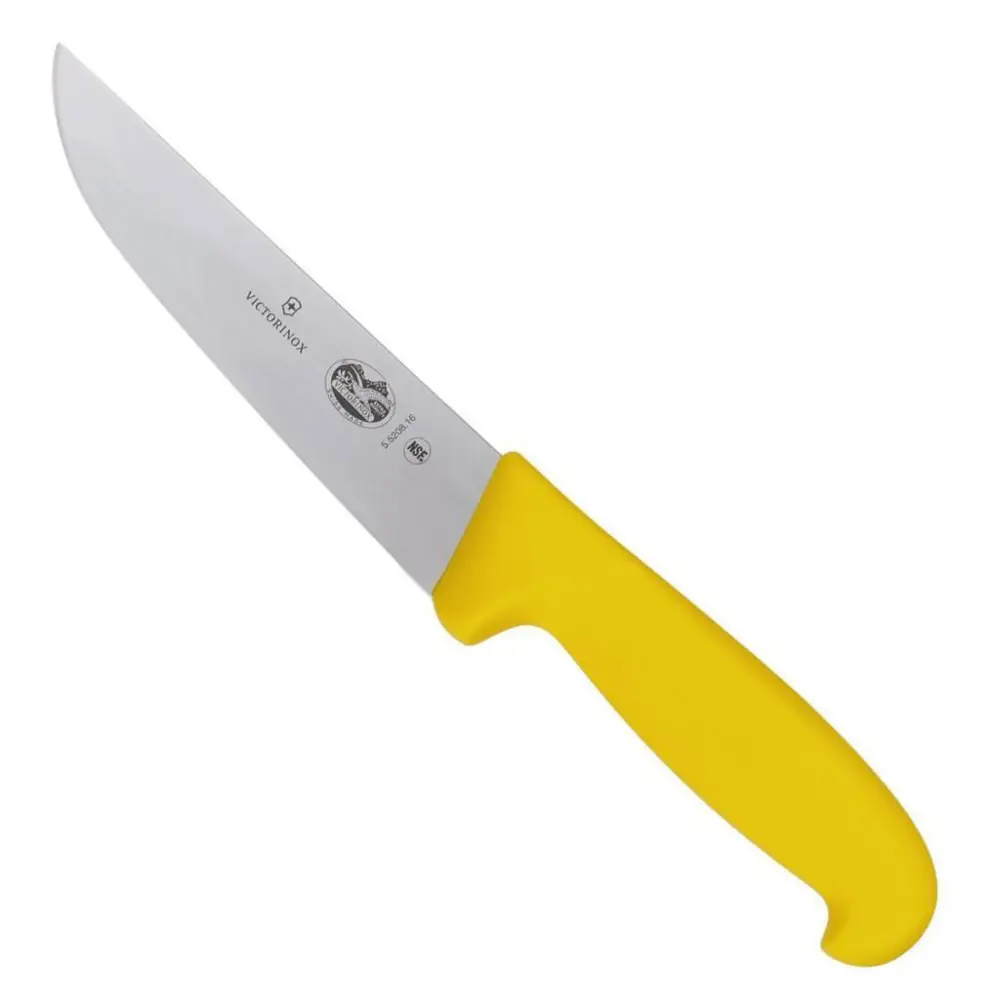 Victorinox Fibrox 16cm Kasap Kelle Bıçağı 5.5208.16 Sarı