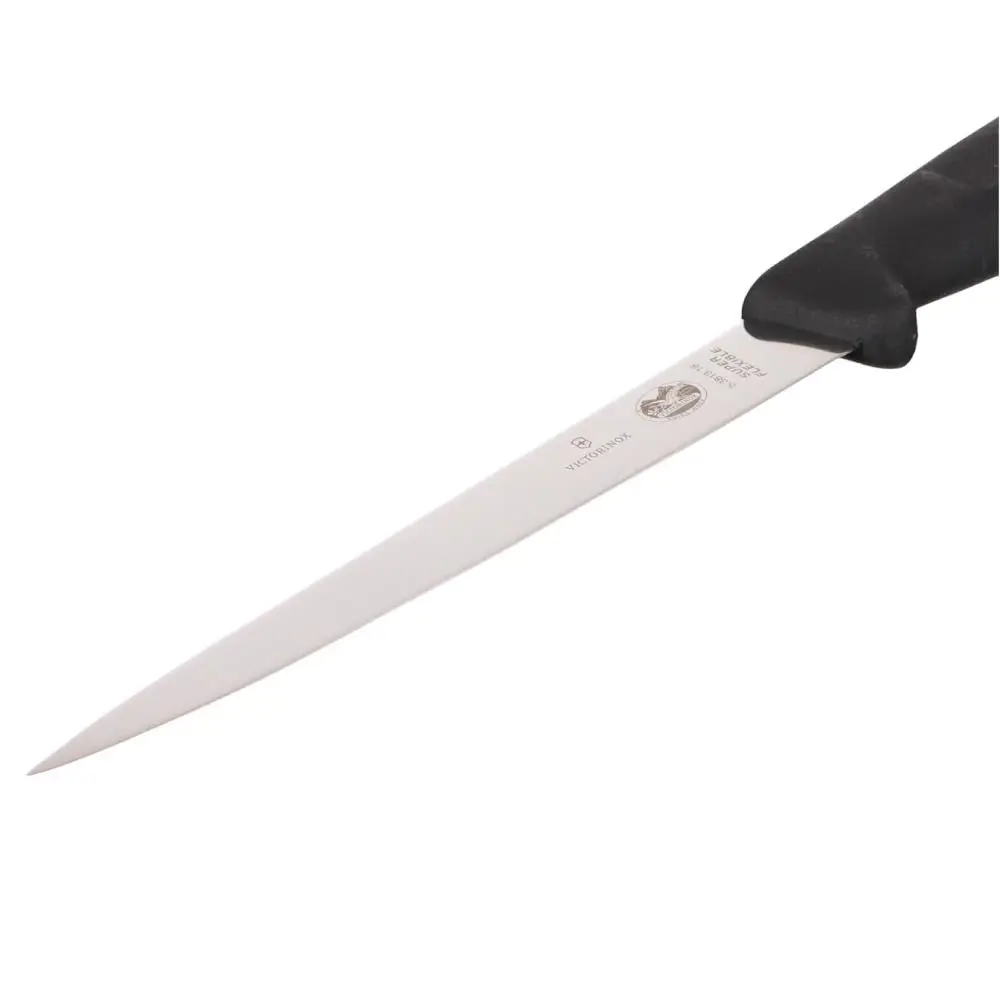 Victorinox Fibrox 18cm Fileto Bıçağı 5.3813.18 Siyah