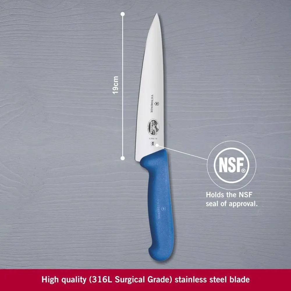 Victorinox Fibrox 19cm Dilimleme Bıçağı 5.2002.19 Mavi Victorinox Fibrox 19cm Dilimleme Bıçağı 5.2002.19 Mavi
