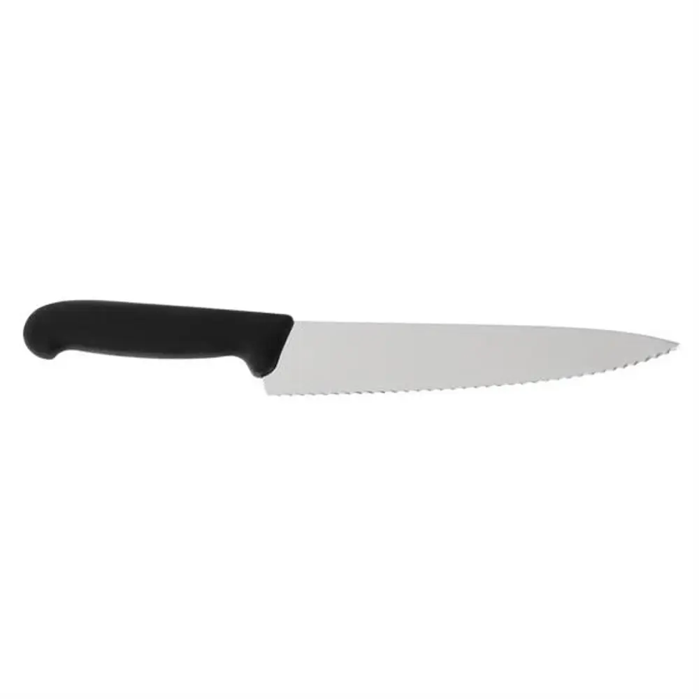 Victorinox Fibrox 19cm Tırtıklı Dilimleme Bıçağı 5.2033.19 Siyah