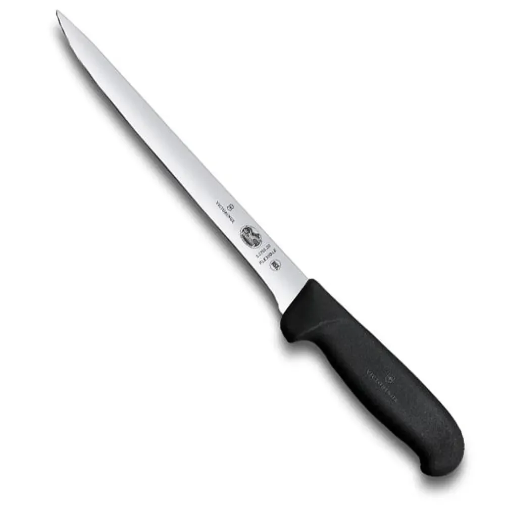 Victorinox Fibrox 20cm Fileto Bıçağı 5.3763.20 Siyah