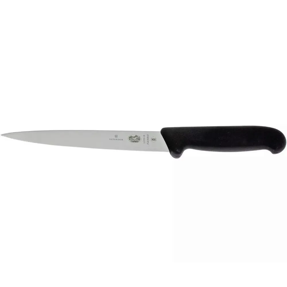 Victorinox Fibrox 20cm Fileto Bıçağı 5.3703.20 Siyah