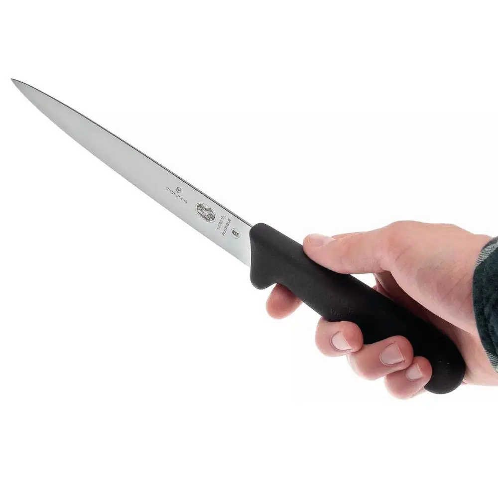 Victorinox Fibrox 20cm Fileto Bıçağı 5.3703.20 Siyah