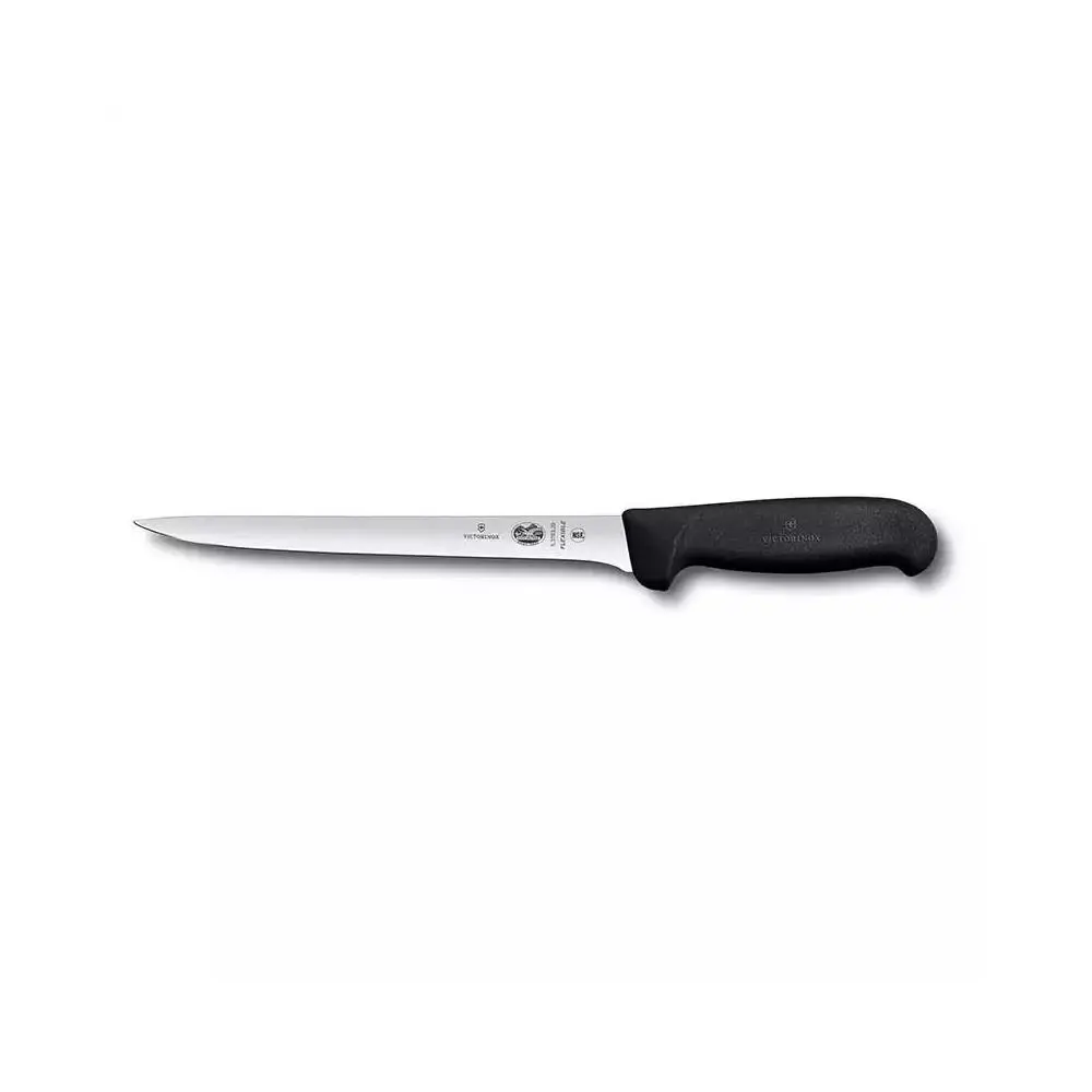 Victorinox Fibrox 20cm Fileto Bıçağı 5.3763.20 Siyah