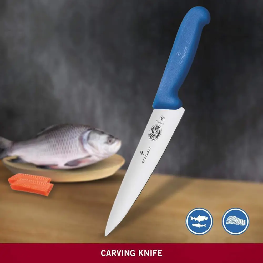 Victorinox Fibrox 25cm Dilimleme Bıçağı 5.2002.25 Mavi