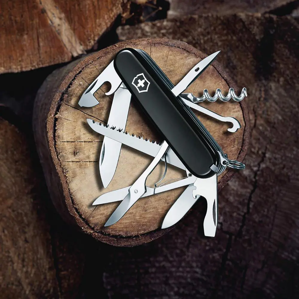 Victorinox Huntsman 1.3713.3 Siyah İsviçre Çakısı 91mm 15F Victorinox Huntsman 1.3713.3 Siyah İsviçre Çakısı 91mm 15F