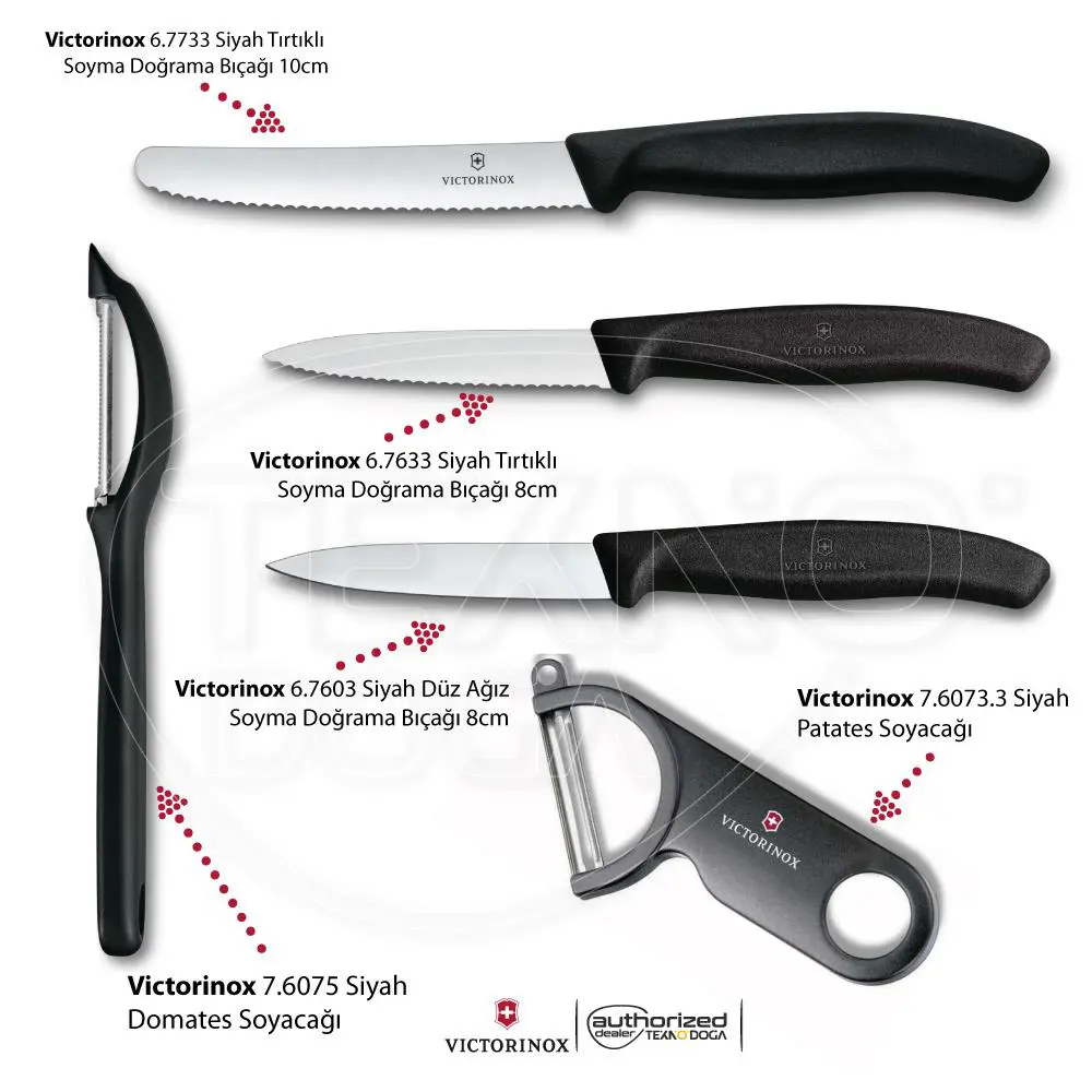 Victorinox Meyve Sebze Soyacak ve Doğrama Bıçağı Seti MS2