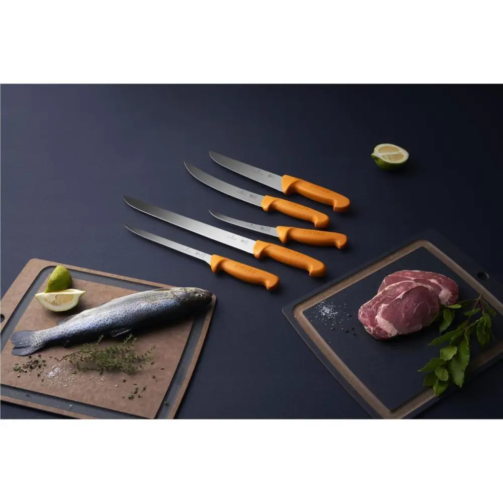 Victorinox Swibo 16cm Dar Ağız Sıyırma Bıçağı 5.8408.16 Turuncu