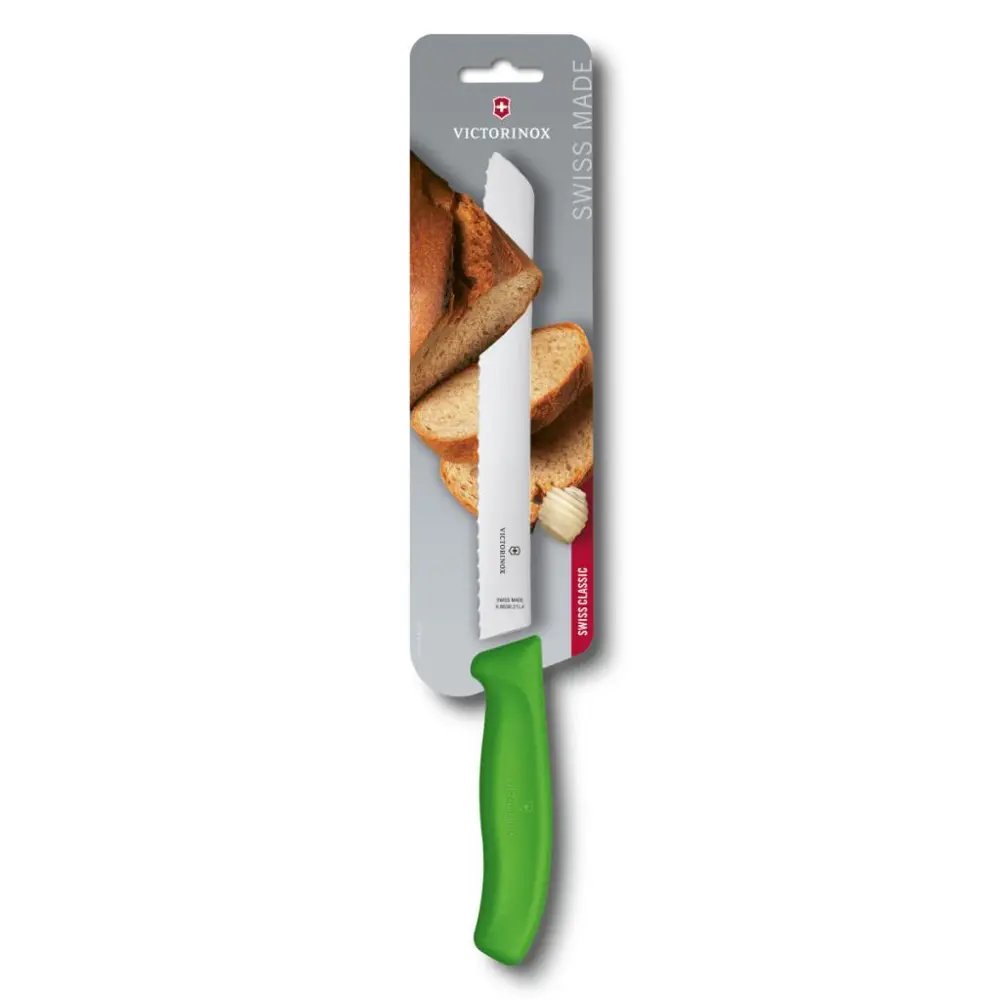 Victorinox Swiss Classic 21cm Ekmek Bıçağı Yeşil 6.8636.21L4B Victorinox Swiss Classic 21cm Ekmek Bıçağı Yeşil 6.8636.21L4B