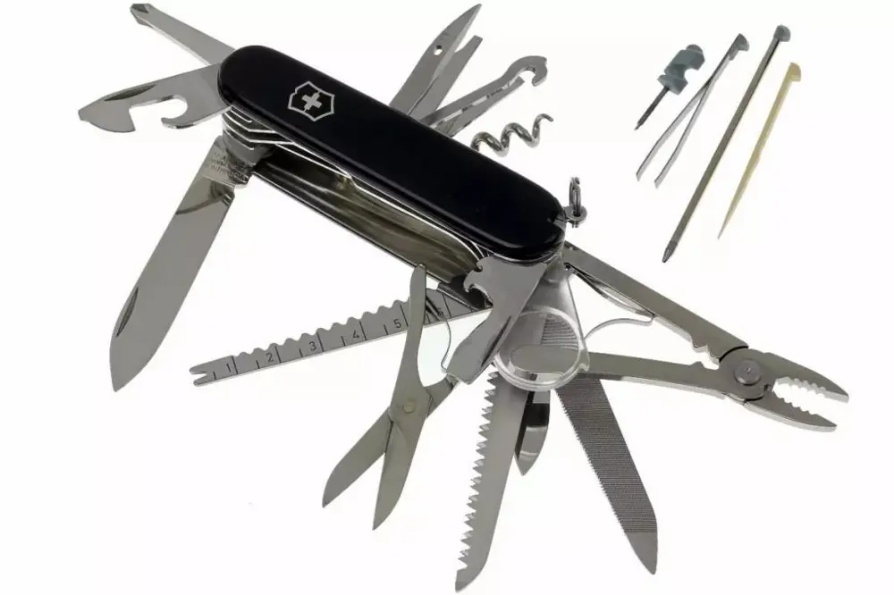 Victorinox SwissChamp 1.6795.3 Siyah İsviçre Çakısı 91mm 33F Victorinox SwissChamp 1.6795.3 Siyah İsviçre Çakısı 91mm 33F