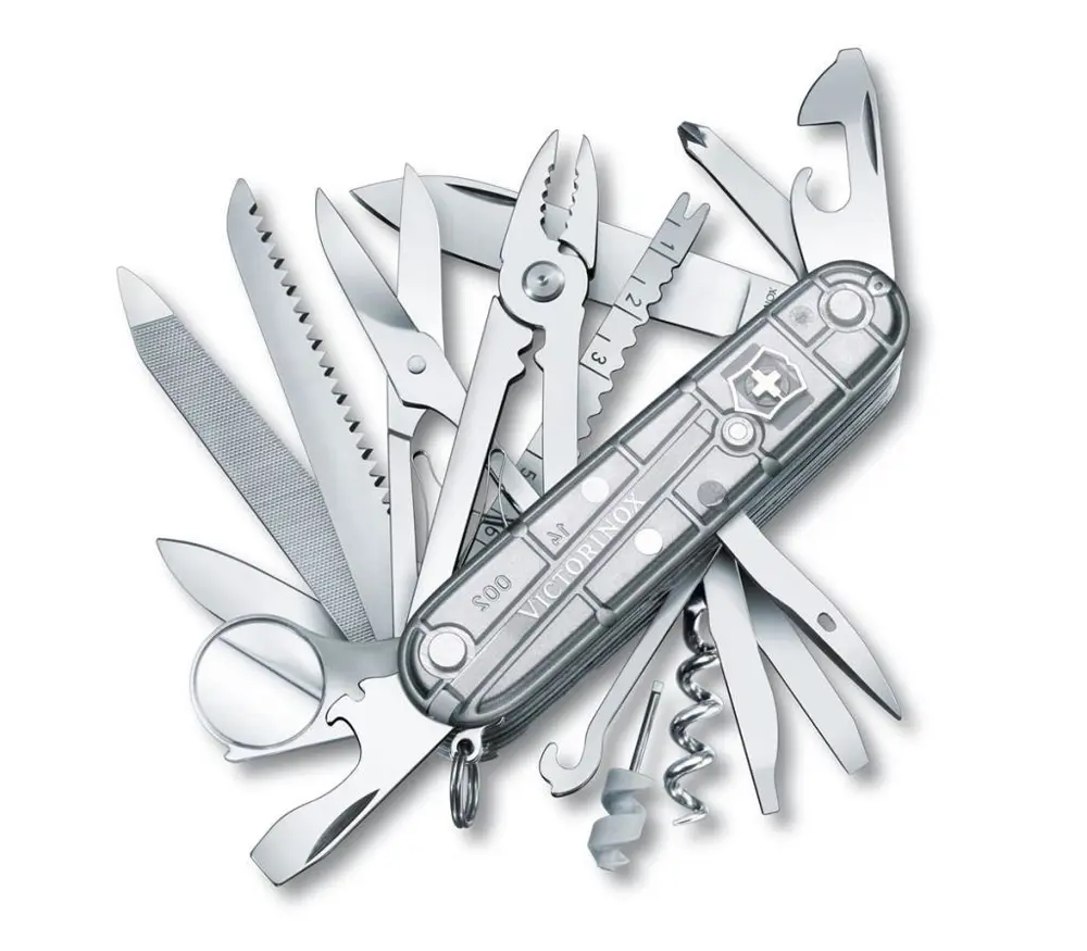 Victorinox SwissChamp Silver 1.6794.T7 İsviçre Çakısı 91mm 32F Victorinox SwissChamp Silver 1.6794.T7 İsviçre Çakısı 91mm 32F