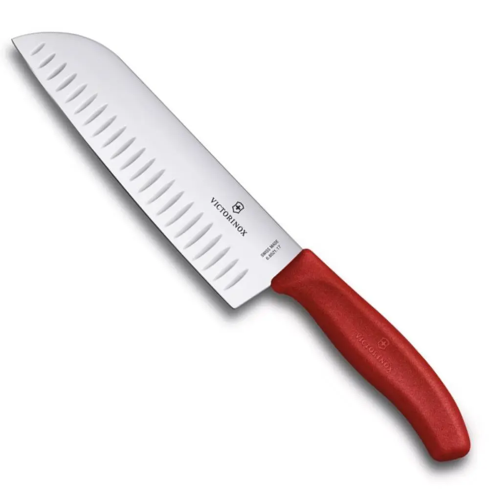 Victorinox SwissClassic 17cm Santoku Bıçağı Oluklu 6.8521.17B Kır