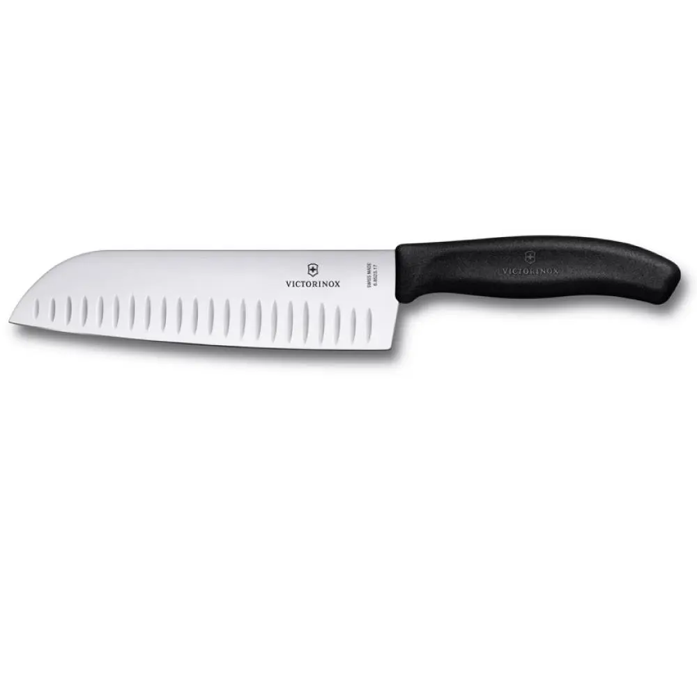 Victorinox SwissClassic 17cm Santoku Bıçağı Oluklu 6.8523.17B Siy Victorinox SwissClassic 17cm Santoku Bıçağı Oluklu 6.8523.17B Siy