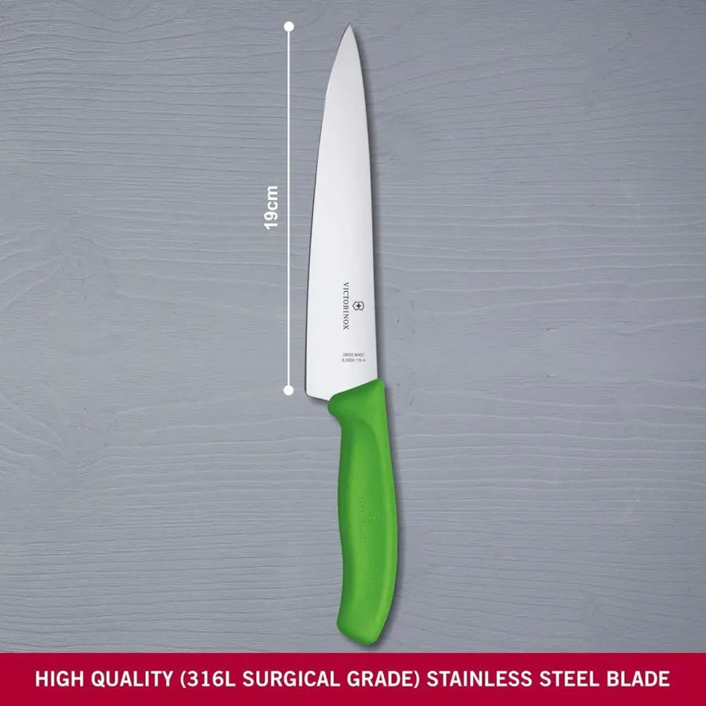 Victorinox SwissClassic 19cm Doğrama Bıçağı 6.8006.19L4B Yeşil Victorinox SwissClassic 19cm Doğrama Bıçağı 6.8006.19L4B Yeşil