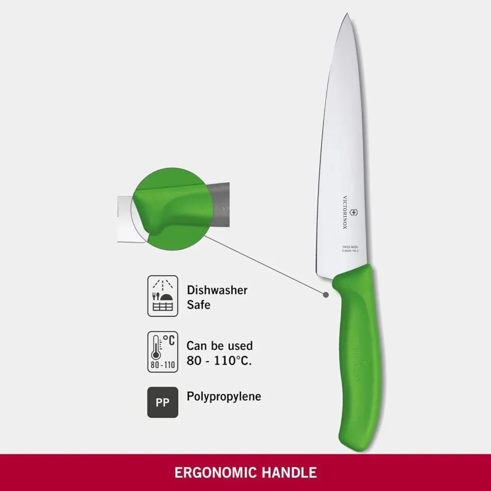 Victorinox SwissClassic 19cm Doğrama Bıçağı 6.8006.19L4B Yeşil Victorinox SwissClassic 19cm Doğrama Bıçağı 6.8006.19L4B Yeşil