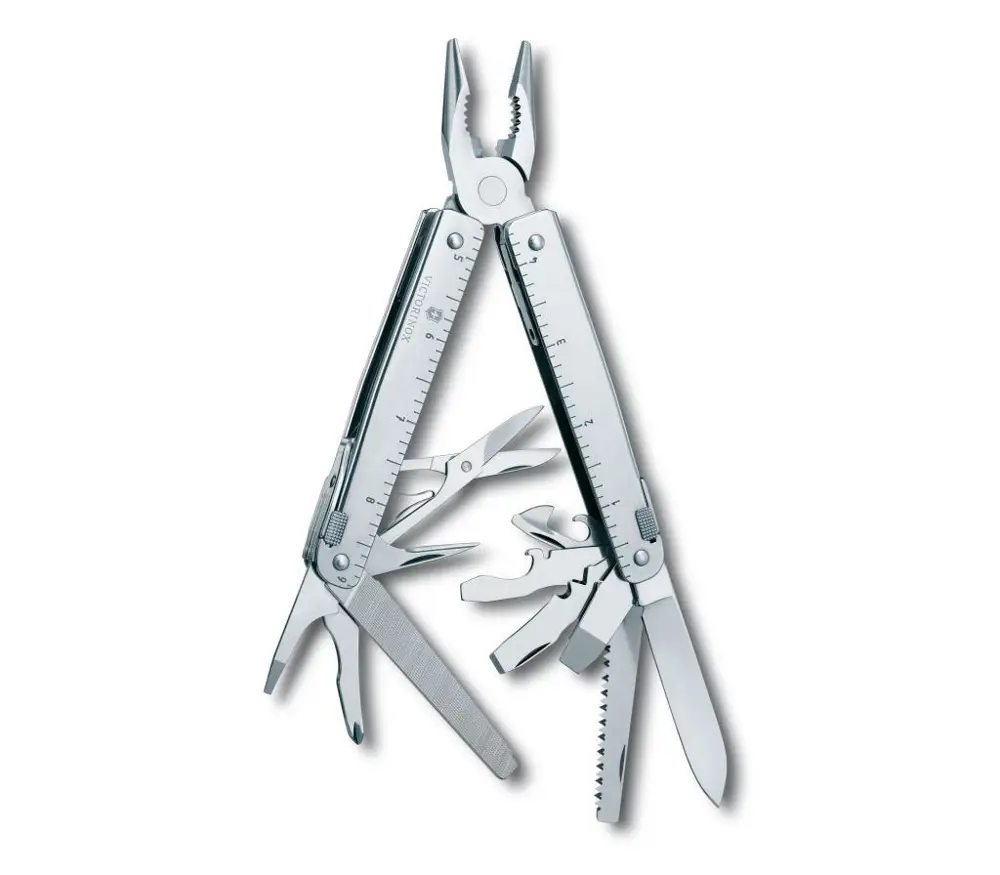 Victorinox SwissTool X Plus Penseli Çakı 3.0338.L Deri Kılıflı Victorinox SwissTool X Plus Penseli Çakı 3.0338.L Deri Kılıflı