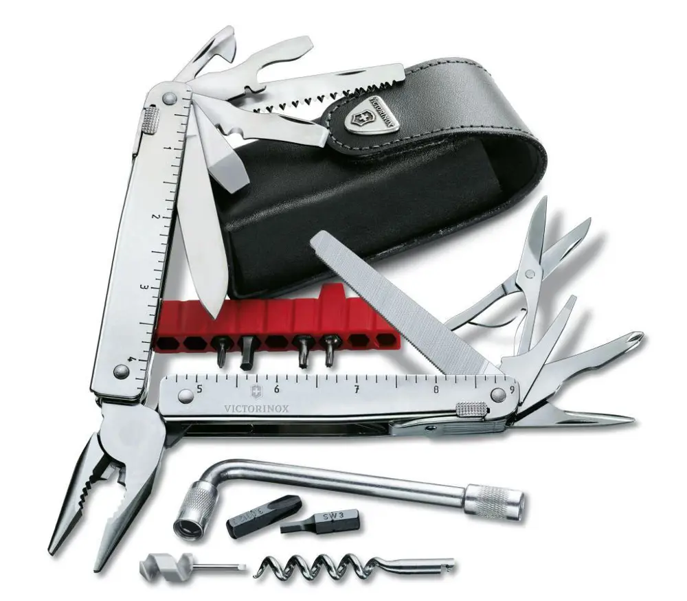 Victorinox SwissTool X Plus Penseli Çakı 3.0338.L Deri Kılıflı Victorinox SwissTool X Plus Penseli Çakı 3.0338.L Deri Kılıflı
