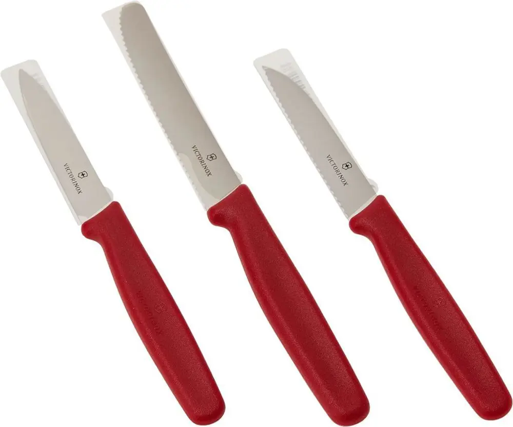 Victorinox Üçlü Soyma Bıçağı Seti 6.7111.3 Kırmızı Victorinox Üçlü Soyma Bıçağı Seti 6.7111.3 Kırmızı