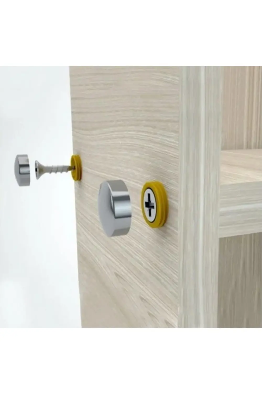 Vida Kapağı Parlak Krom 25mm - 10 Adet 1185222