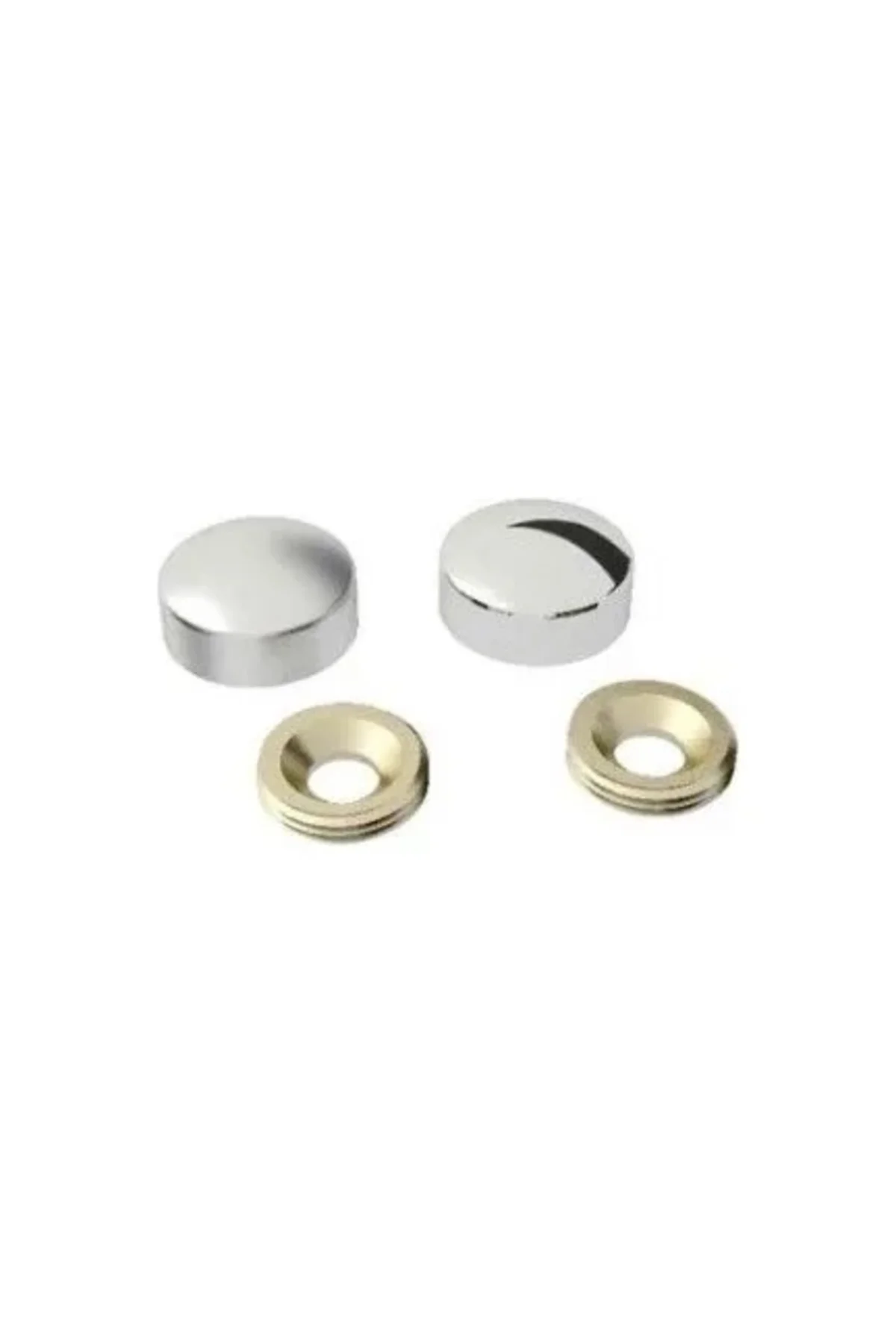 Vida Kapama Kapağı 13 Mm, Krom - 100 Adet