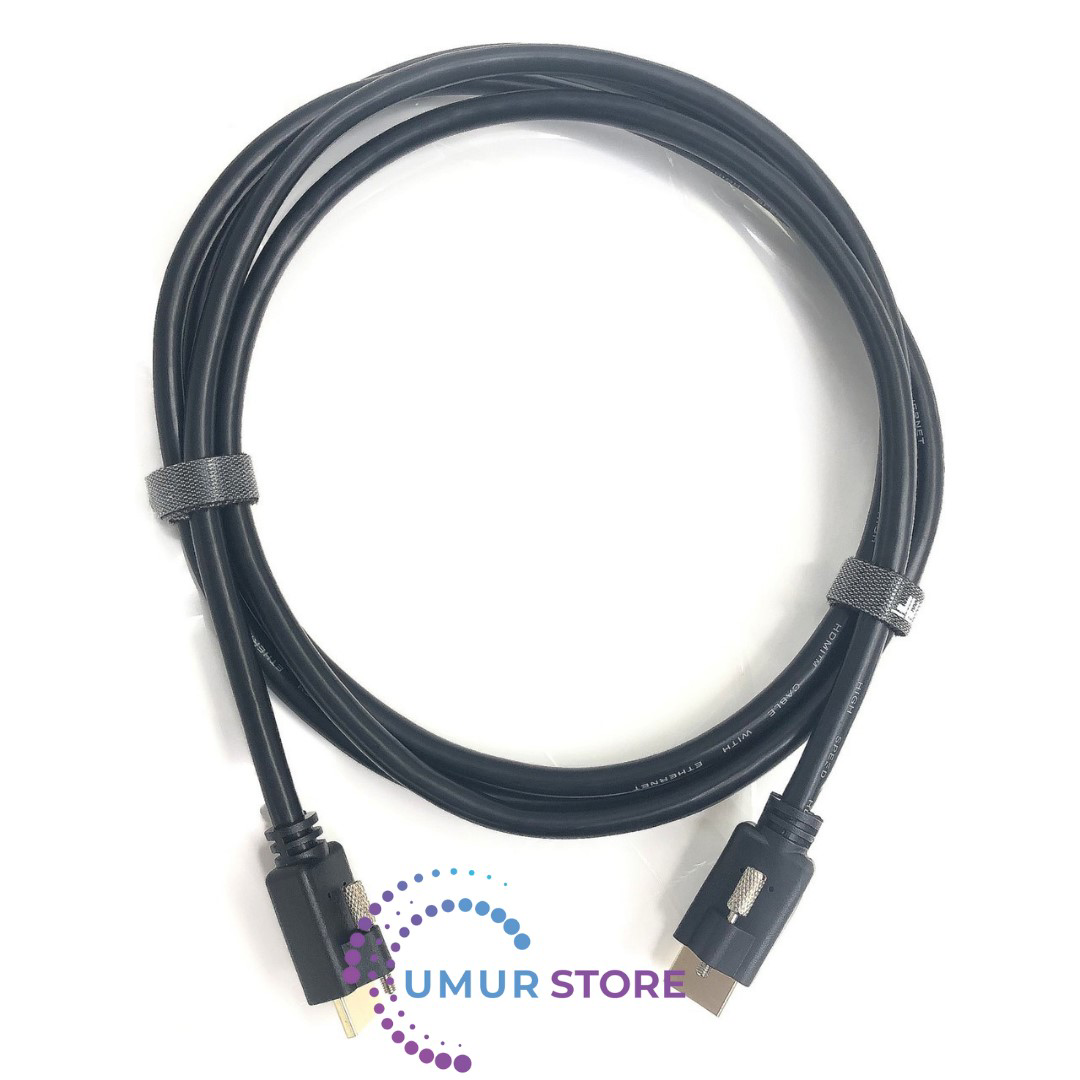 Vidalı HDMI 2.0 4K Ultra Hd 60 Hz Ses ve Görüntü Aktarım Kablosu