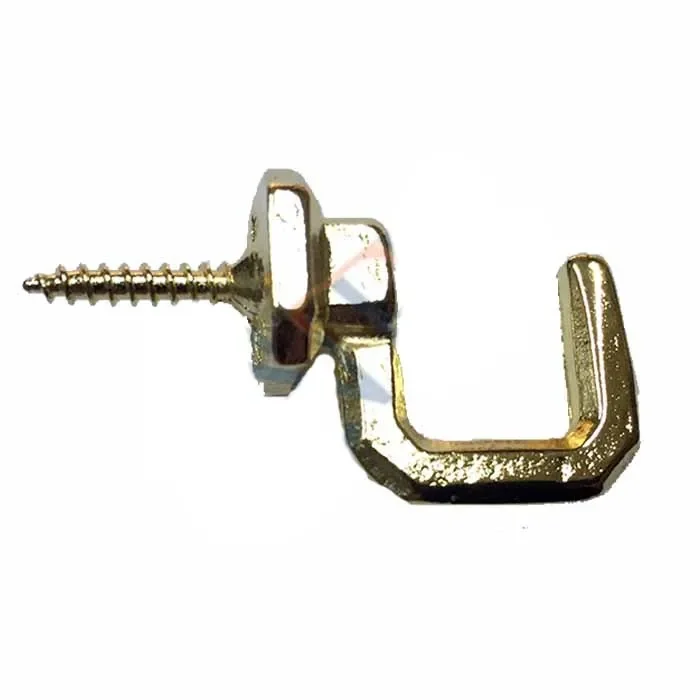 Vidalı Kanca, Askı Büyük - 15x23mm, Sarı - 1 Adet Vidalı Kanca, Askı Büyük - 15x23mm, Sarı - 1 Adet