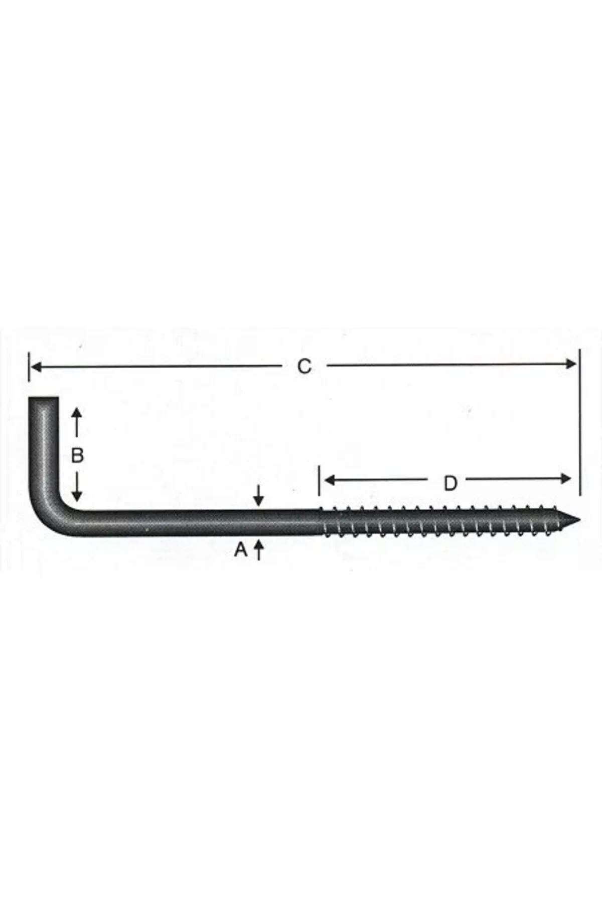 Vidalı Korniş Çivi No:3 - 3,5x30 - 200 Adet