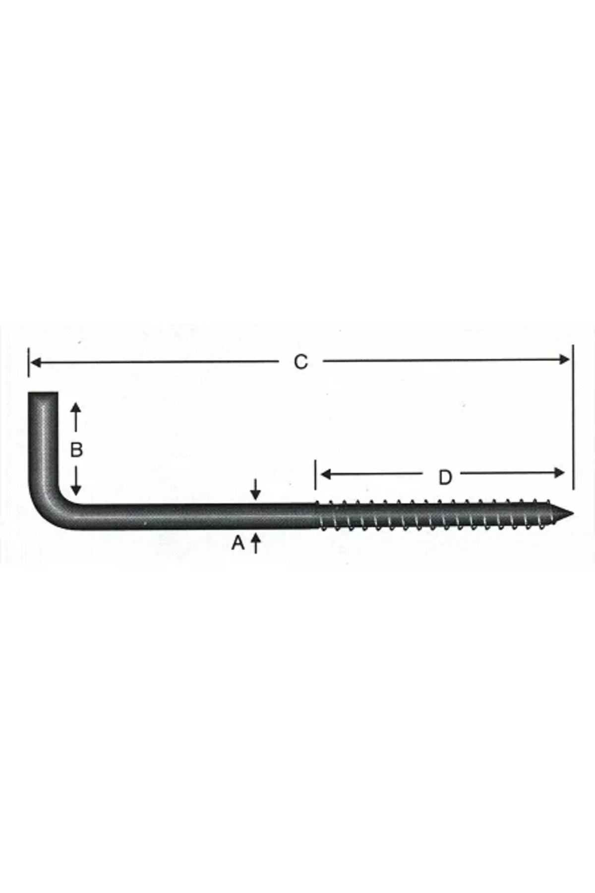 Vidalı Korniş Çivi No:8 - 4X80 - 10 Adet Vidalı Korniş Çivi No:8 - 4X80 - 10 Adet - Görsel 2