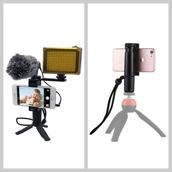 Video Grip Telefon Tutucu & Bileklik Tripod Adaptörü - Sarsıntısız Çekim