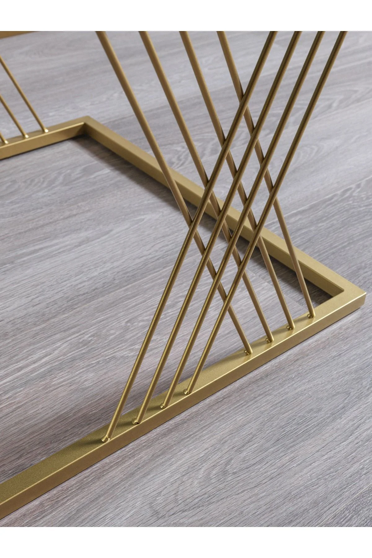 Vienna Gold Metal Ayaklı Bronz Aynalı Orta Sehpa