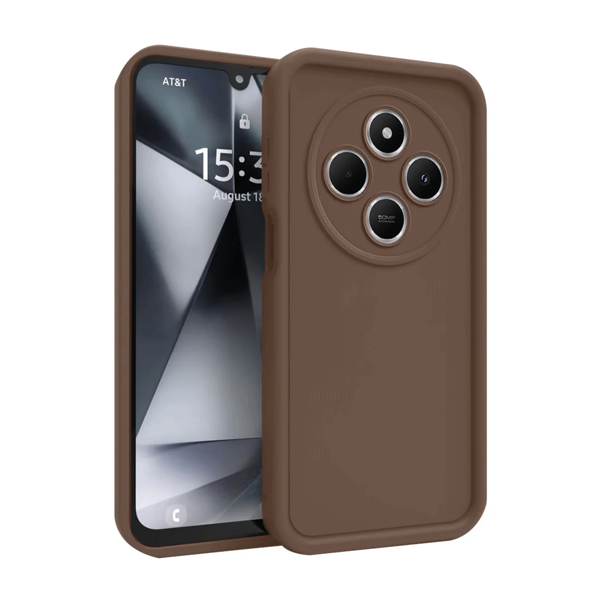 Viera Silikon Kılıf 14C - Kahverengi Cihaz Kılıfı