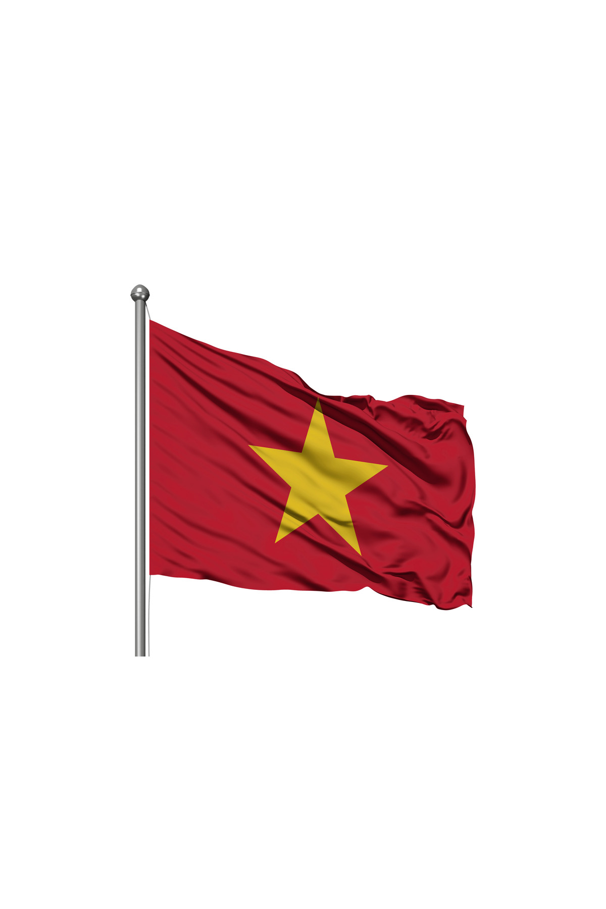 Vietnam Devleti Bayrağı - Premium Raşel Kumaş 70x105cm