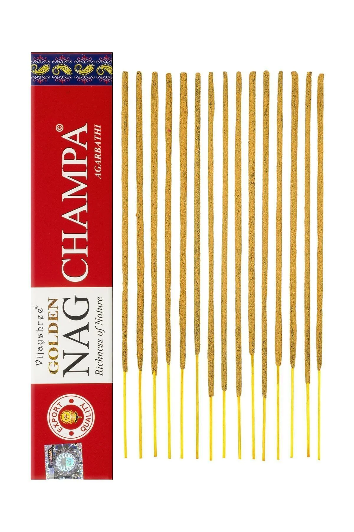 Vijayshree Golden Nag Champa Masala Organik Çubuk Tütsü 15gr Vijayshree Golden Nag Champa Masala Organik Çubuk Tütsü 15gr