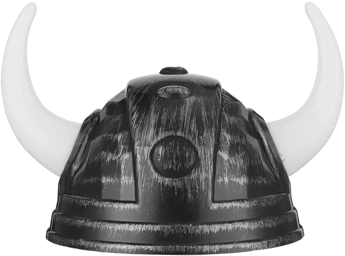 Viking Asteriks Temalı Gümüş Renk Karakter Maskesi Parti Ürünü