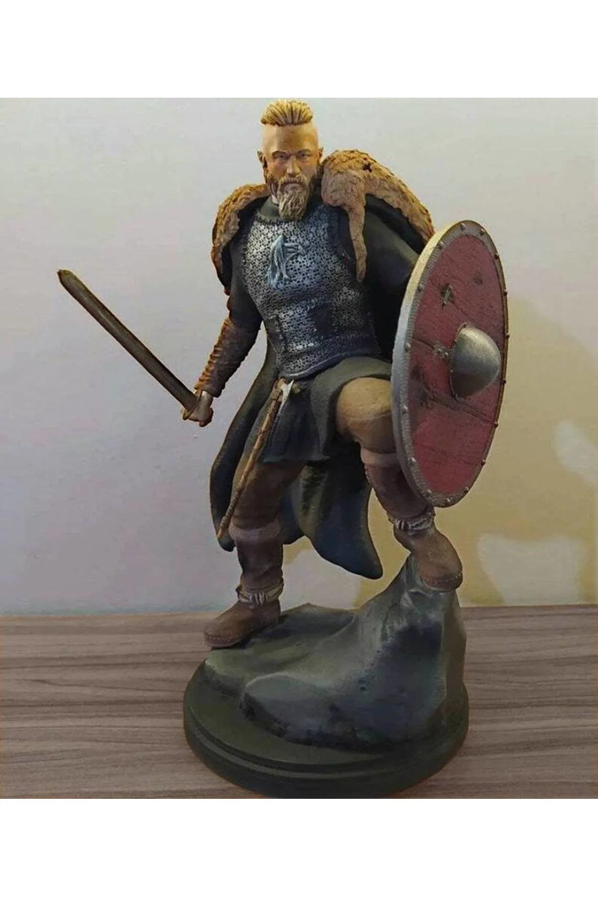 Viking Ragnar Lothbrok Figür Viking Ragnar Obje 25CM Büyük Boy