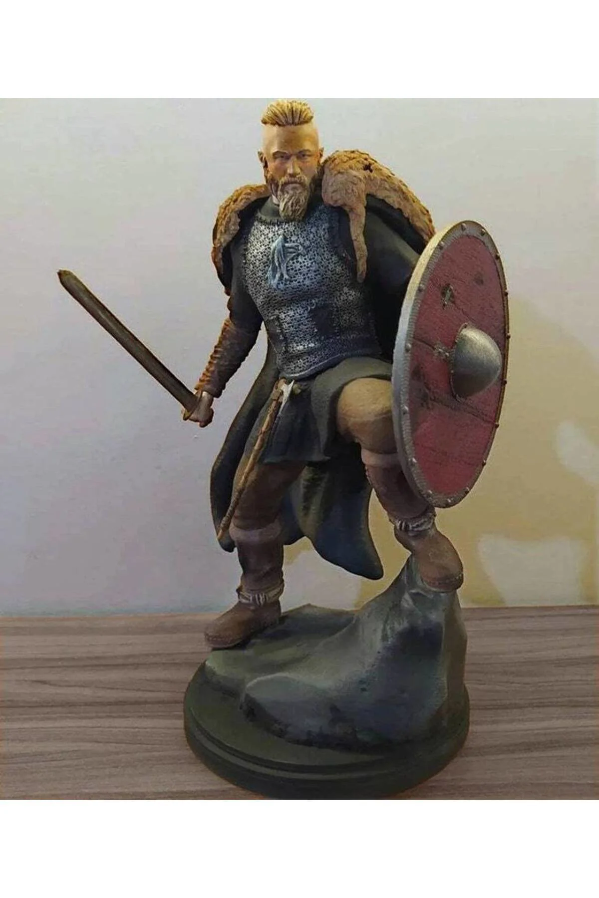 Viking Ragnar Lothbrok Figür Viking Ragnar Obje 25CM Büyük Boy