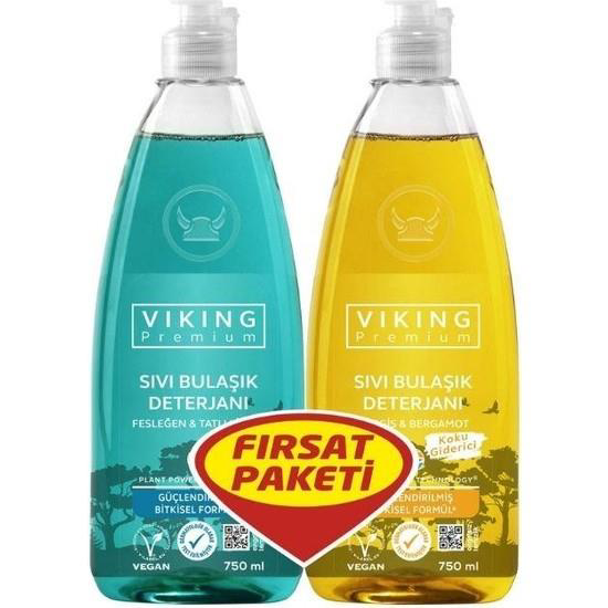 Viking  Sivi Elde Bulaşik Deterjani 2 Li Firsat Paketi 750 Ml