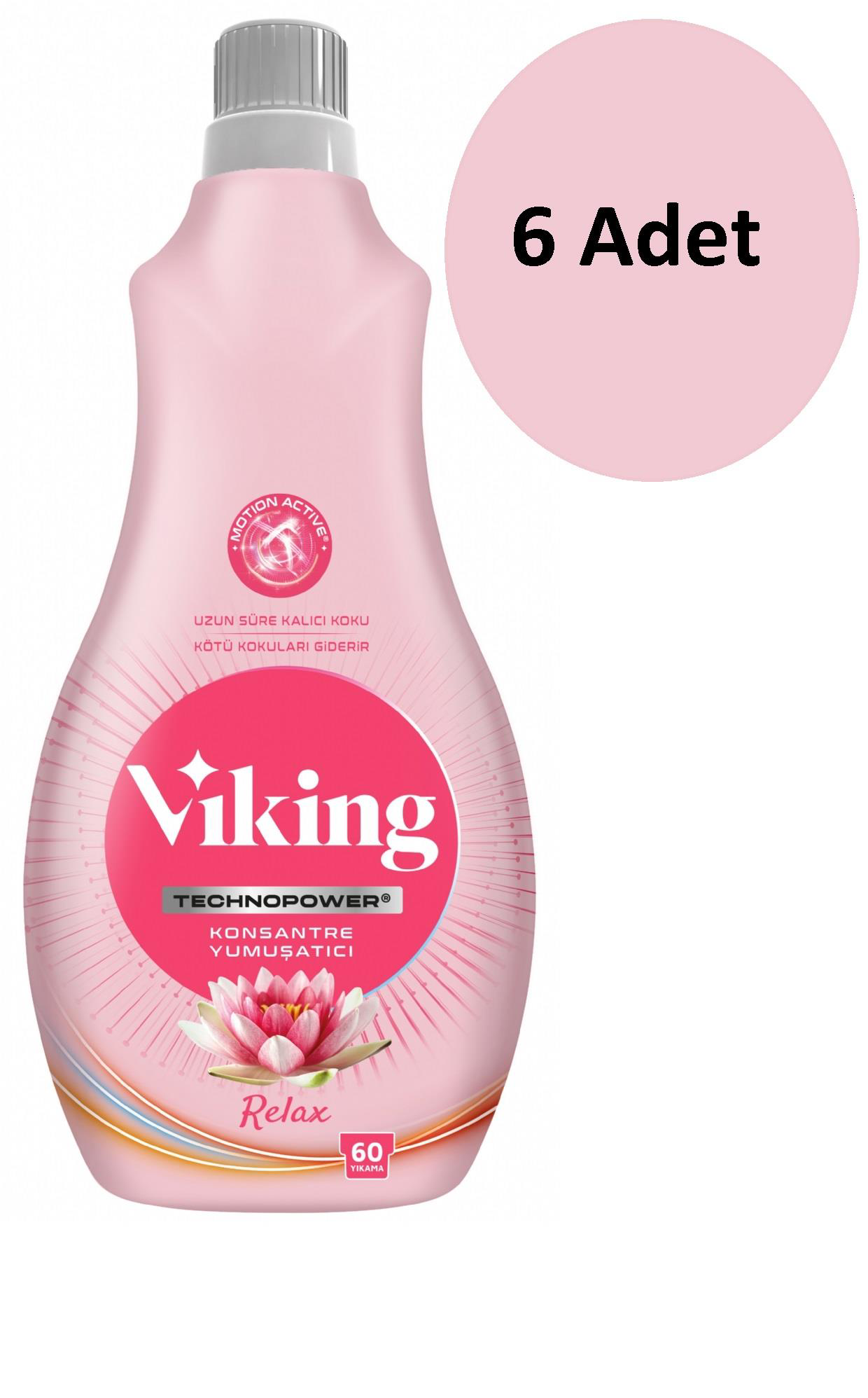 Viking  Technopower Konsantre Çamaşır Yumuşatıcı Relax 1440 Ml - 6