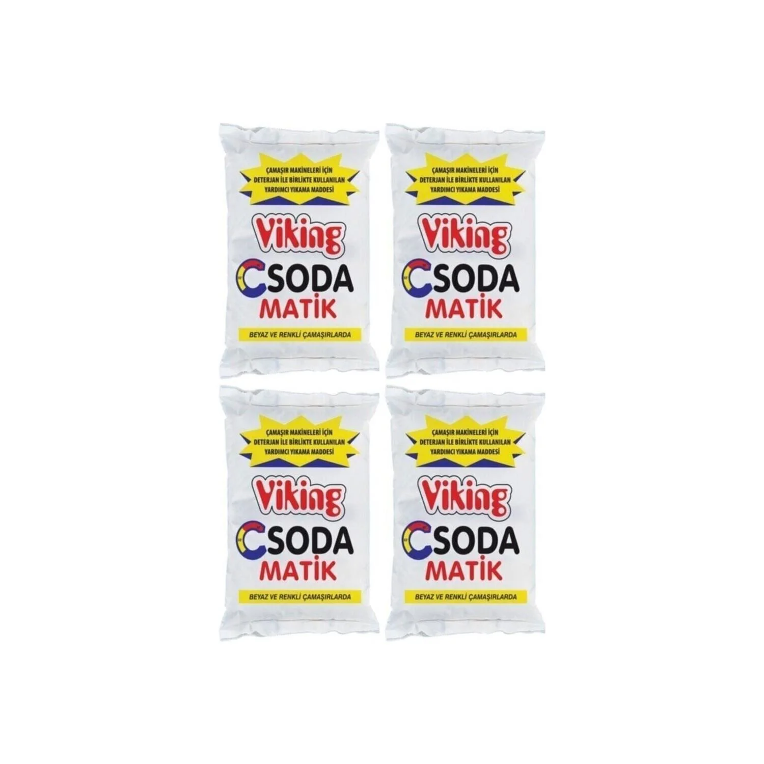 Viking Toz Soda Matik 500 gr 4 Adet Viking Toz Soda Matik 500 gr 4 Adet